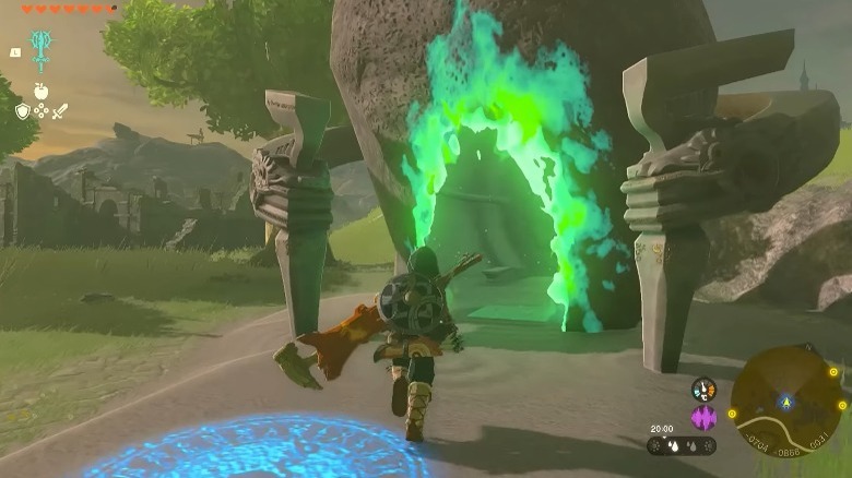 Link entering shrine