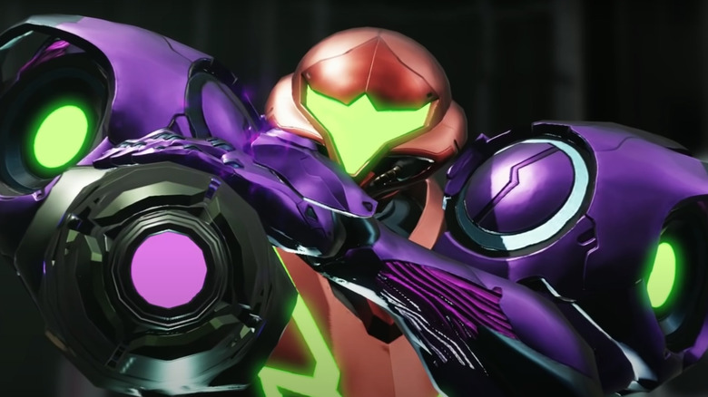 Samus prepares for battle