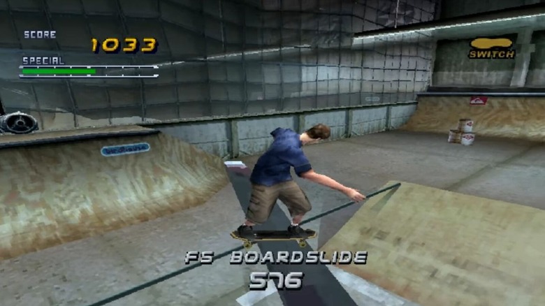skateboarder performing FS Boardslide
