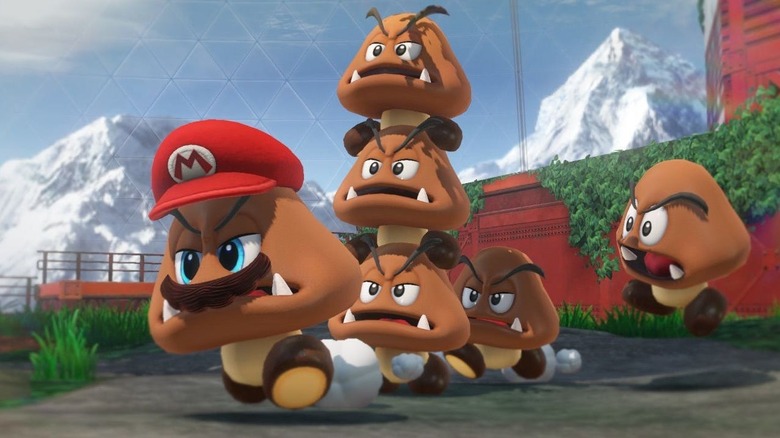 super mario odyssey goombas