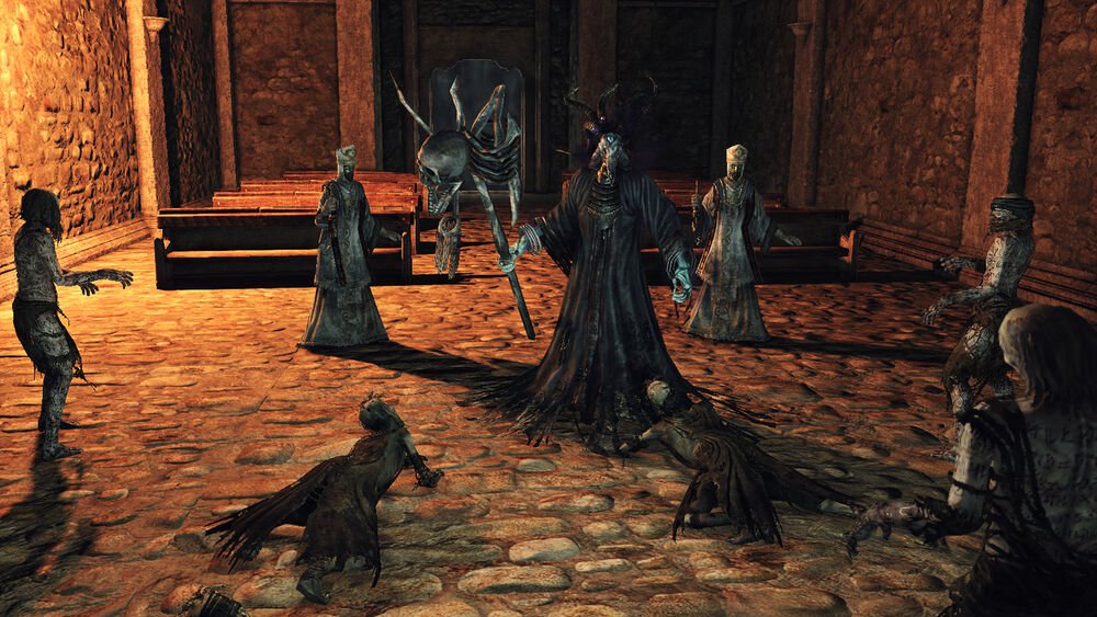 dark souls, fromsoftware, bandai namco, easiest, least difficult, challenging, bosses, enemies, deacons of the deep, prowling magus and congregation