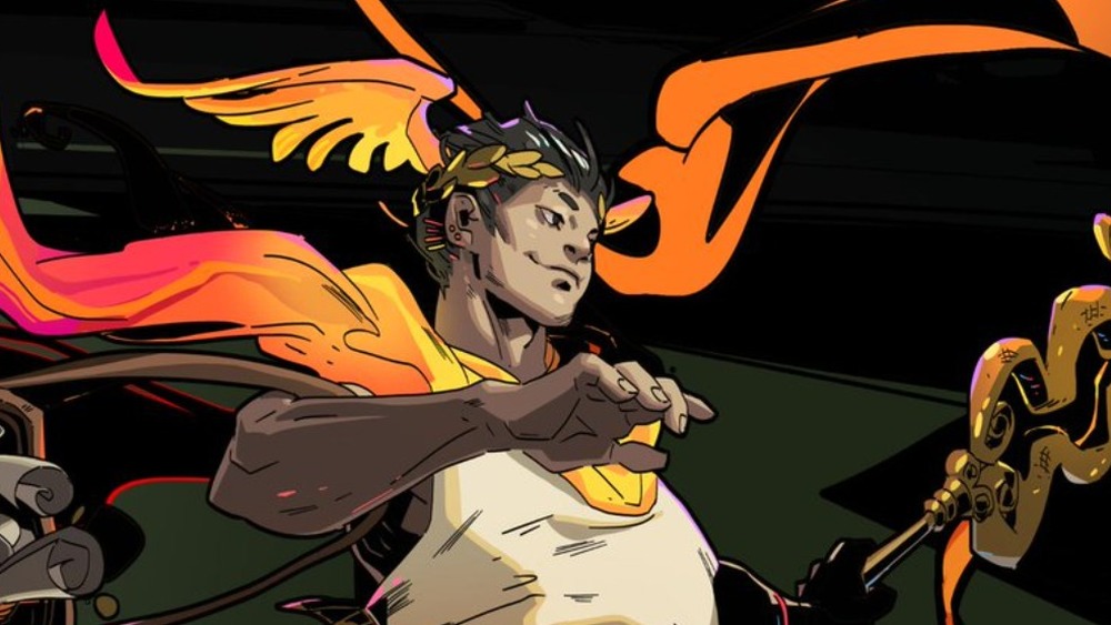 Hermes flies to Zagreus' aid