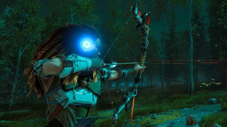 Horizon Zero Dawn aloy shooting bow