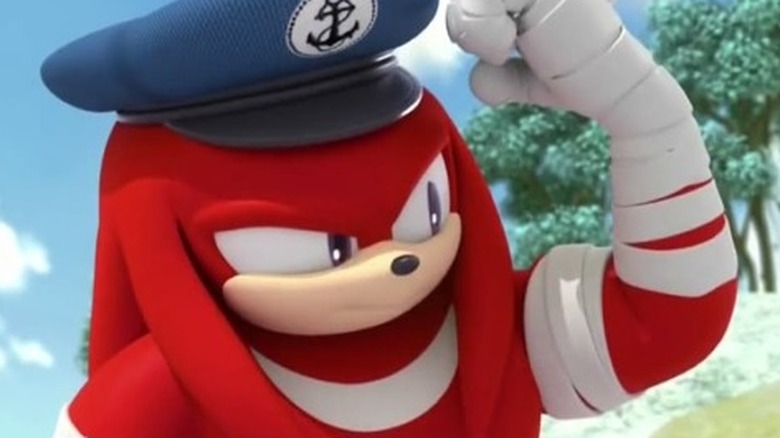 Knuckles in Sailor hat Sonic Boom