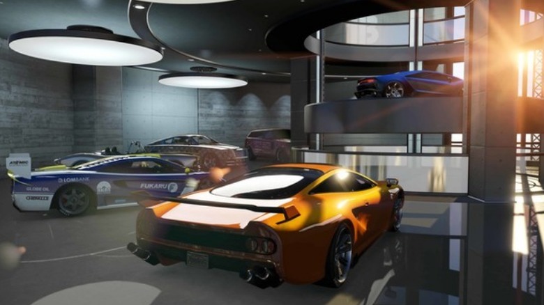 GTA 5 car showroom