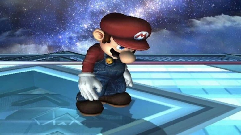 Mario looking sad