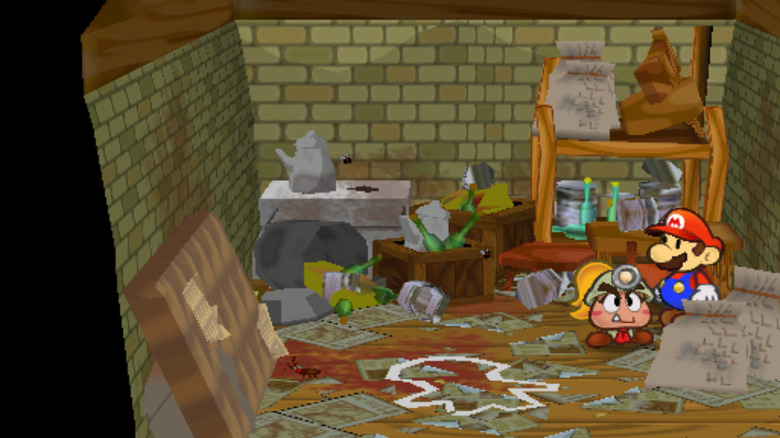 Paper Mario The Thousand-Year Door Toad Murder Scene