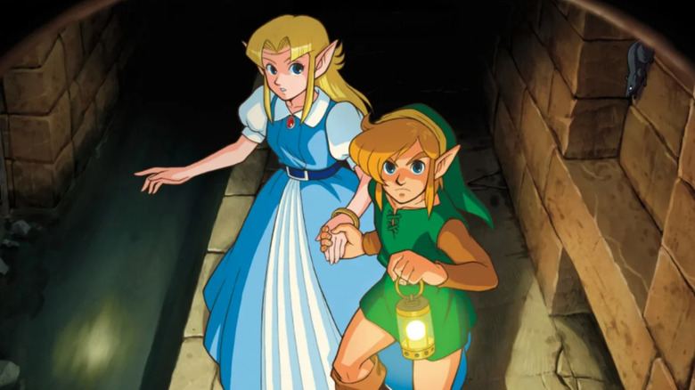 Zelda and Link in dungeons