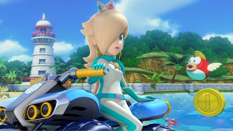 Rosalina leaning on ATV