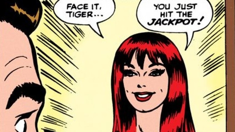 Mary Jane introducing herself to Peter