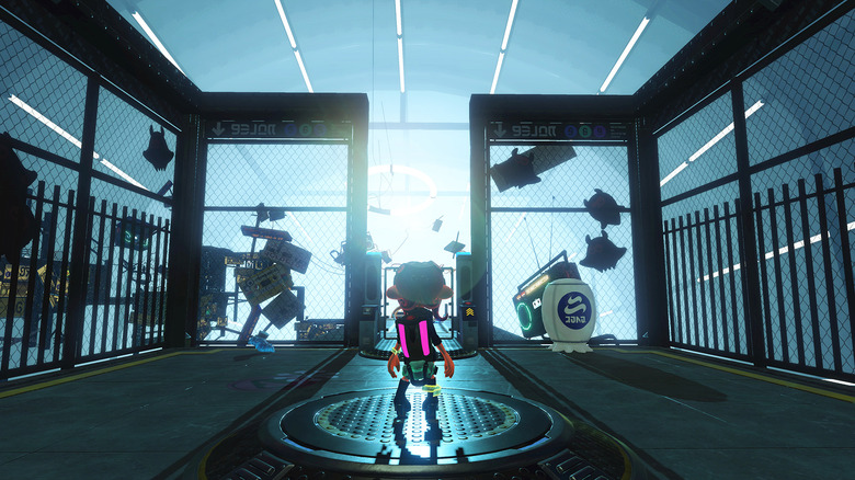 Octoling soldier in facility