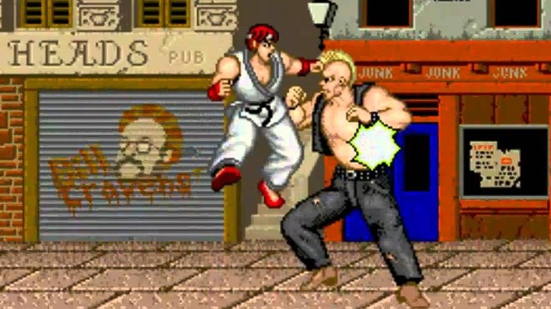 Ryu fights gang member