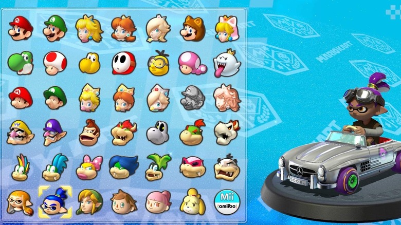 Mario Kart 8 character select screen