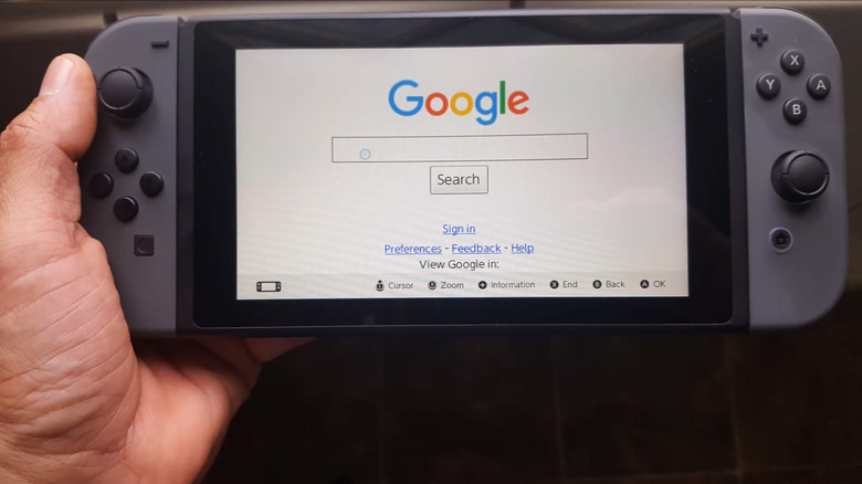 Google on the Nintendo Switch