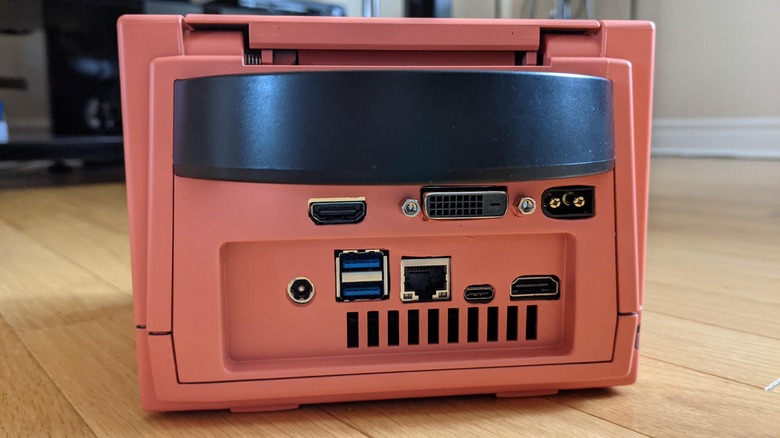 Cityle Custom Terracotta Colored GameCube PC IO Panel Back