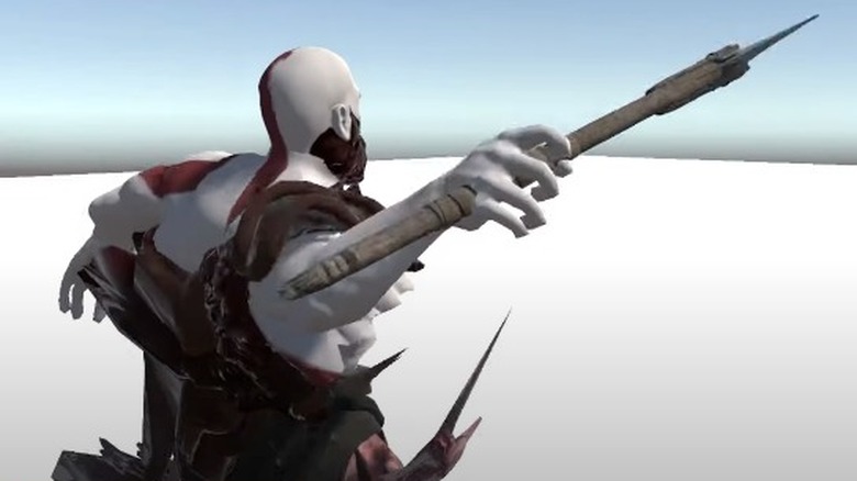 Kratos throwing axe