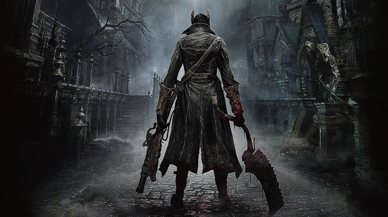 Bloodborne standing on street