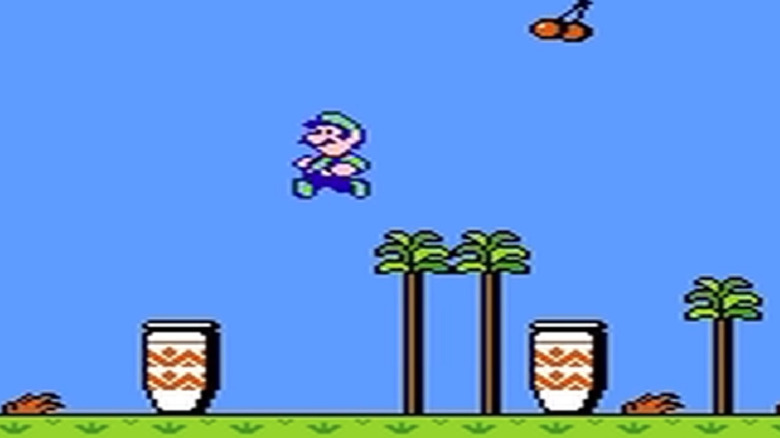 Super Mario 2 Luigi Jumping