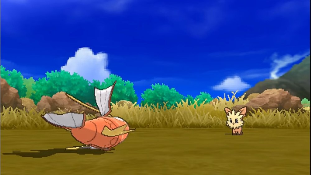 Magikarp uses Splash in Ultra Sun and Moon