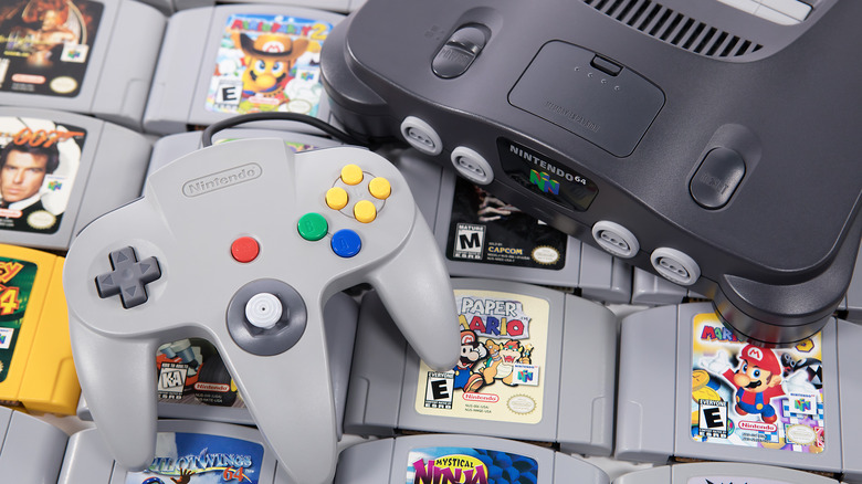 Nintendo 64 console and controller