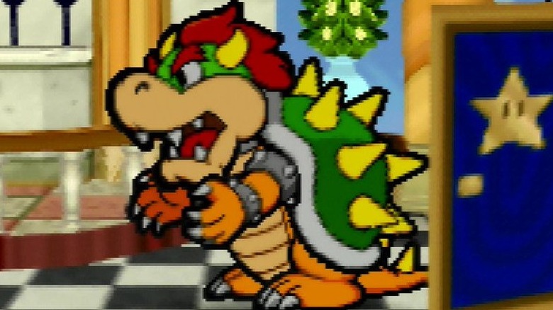 Paper Bowser angry