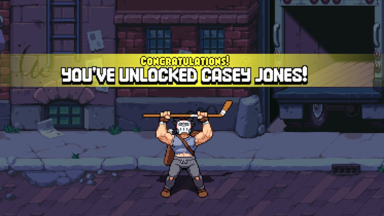Casey Jones unlock in TMNT Shredder's Revenge
