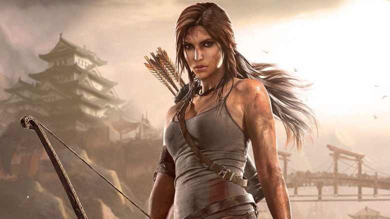 Lara with bow