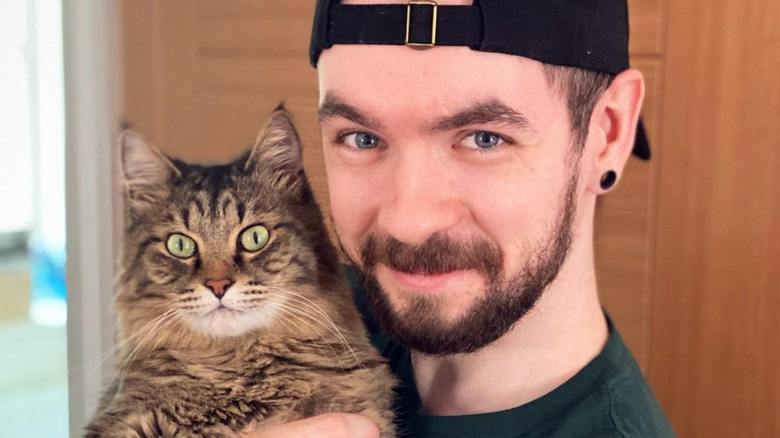 Jacksepticeye with cat