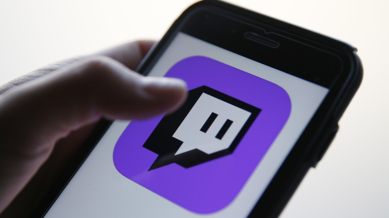 User taps Twitch app