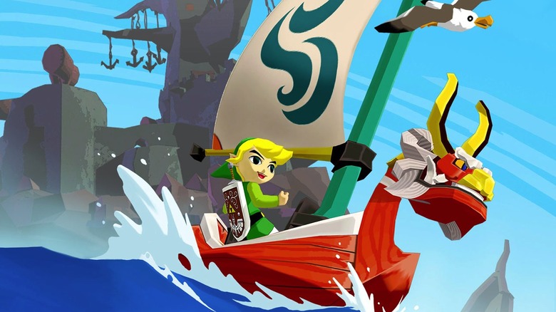Zelda Wind Waker sailing