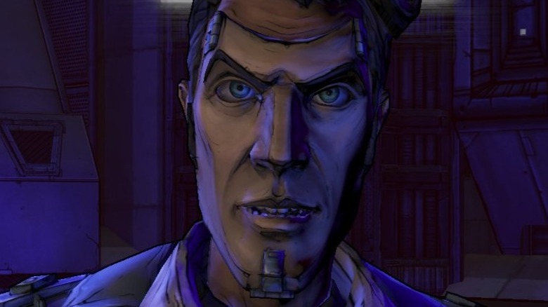 Handsome Jack grins