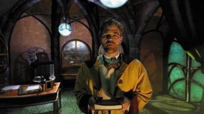 Atrus talking to the player in Myst