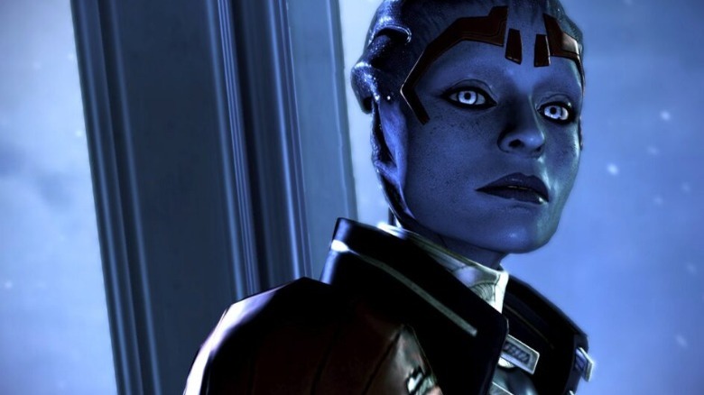 Samara the Asari justicar in Mass Effect