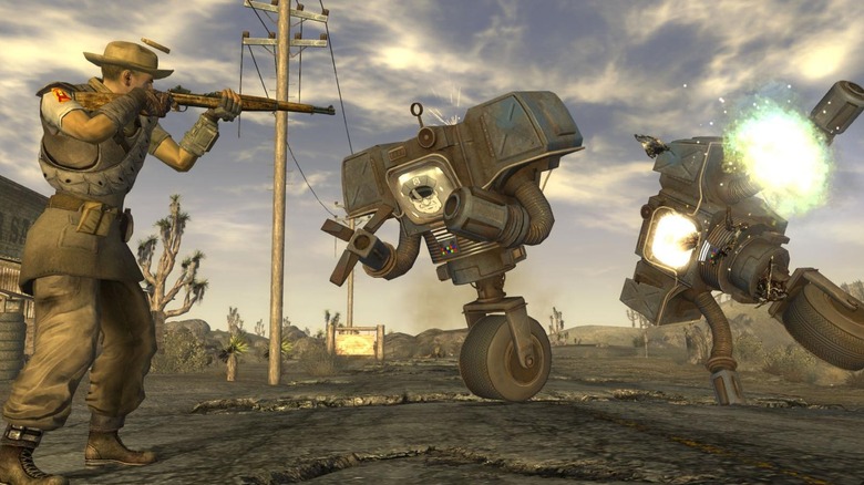 Fallout: New Vegas shooting bots