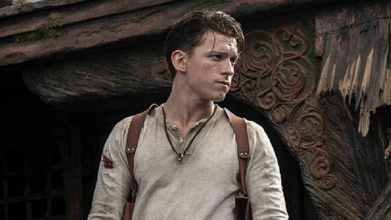 Tom Holland as Nathan Drake in Uncharted movie