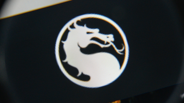Mortal Kombat logo magnified