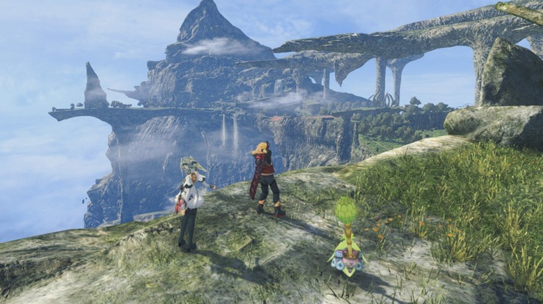 Shulk looking off into the horizon