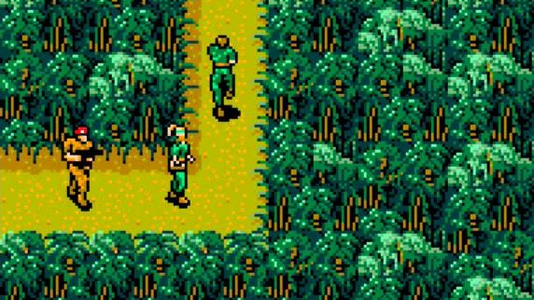 metal gear 2 solid snake characters on jungle path