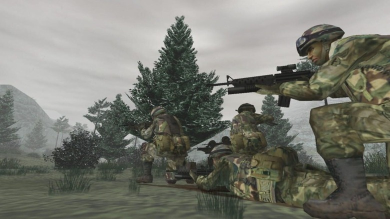 tom clancys ghost recon soldiers in field