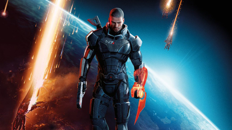Commander Shepard in space