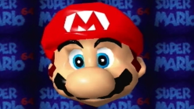 Mario 64 Mario Grins