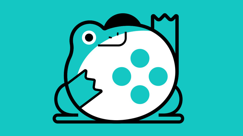 BigMode's rotund frog mascot