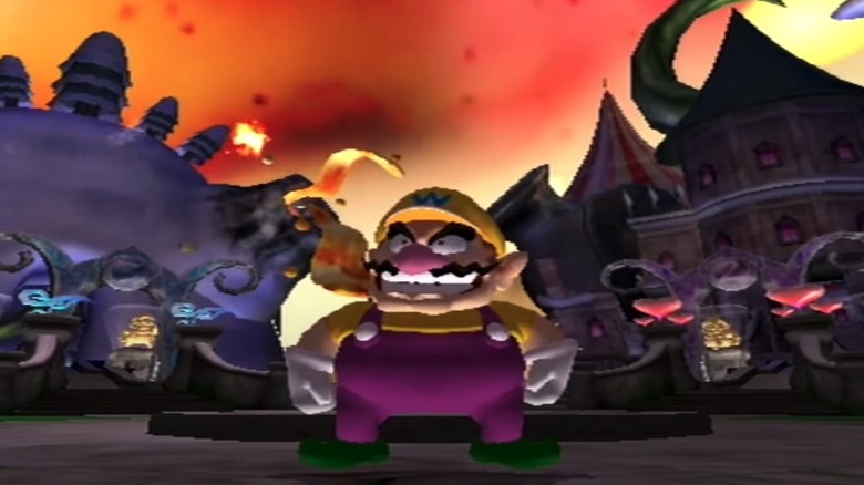 Wario looking surprised