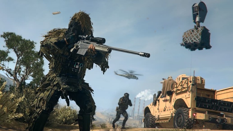 Call of Duty: Warzone 2.0 player in ghillie suit