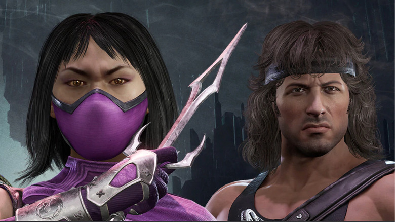 Mileena and Rambo from Mortal Kombat 11