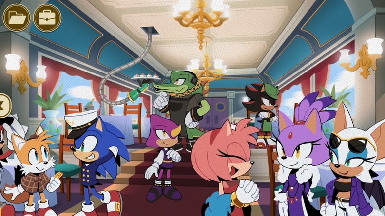 Sonic and friends on train