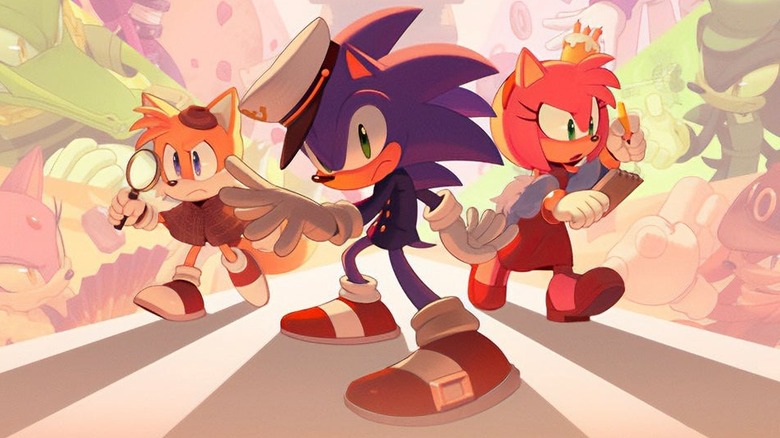 Tails, Sonic, Amy on the case