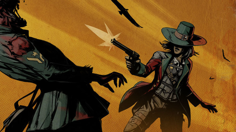 Weird West Shooting Zombie