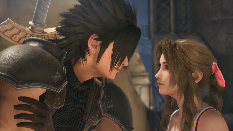 Zack and Aerith talking