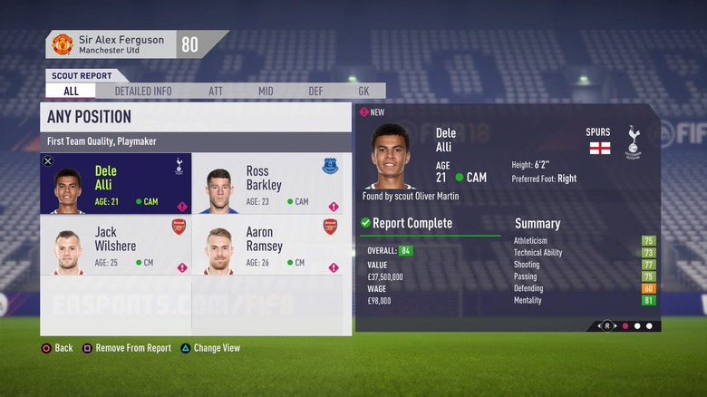 FIFA 18 Scout Mode